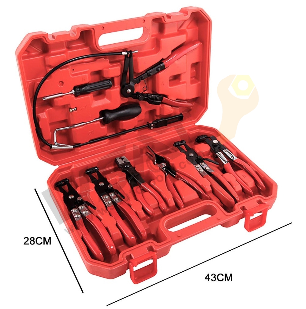 9PC Auto Hose Clamp Ring Plier Set
