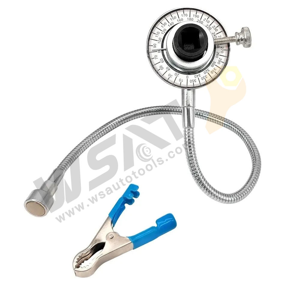 1/2" Sq Drive Angular Torque Gauge with Flexible Clip Arm