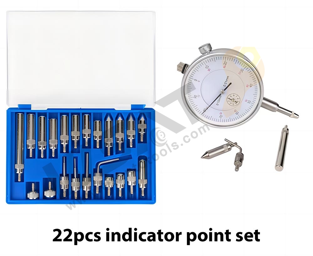 1" Dial Indicator and Magnetic Base Stand Tool Mic Indicator Gauge Set