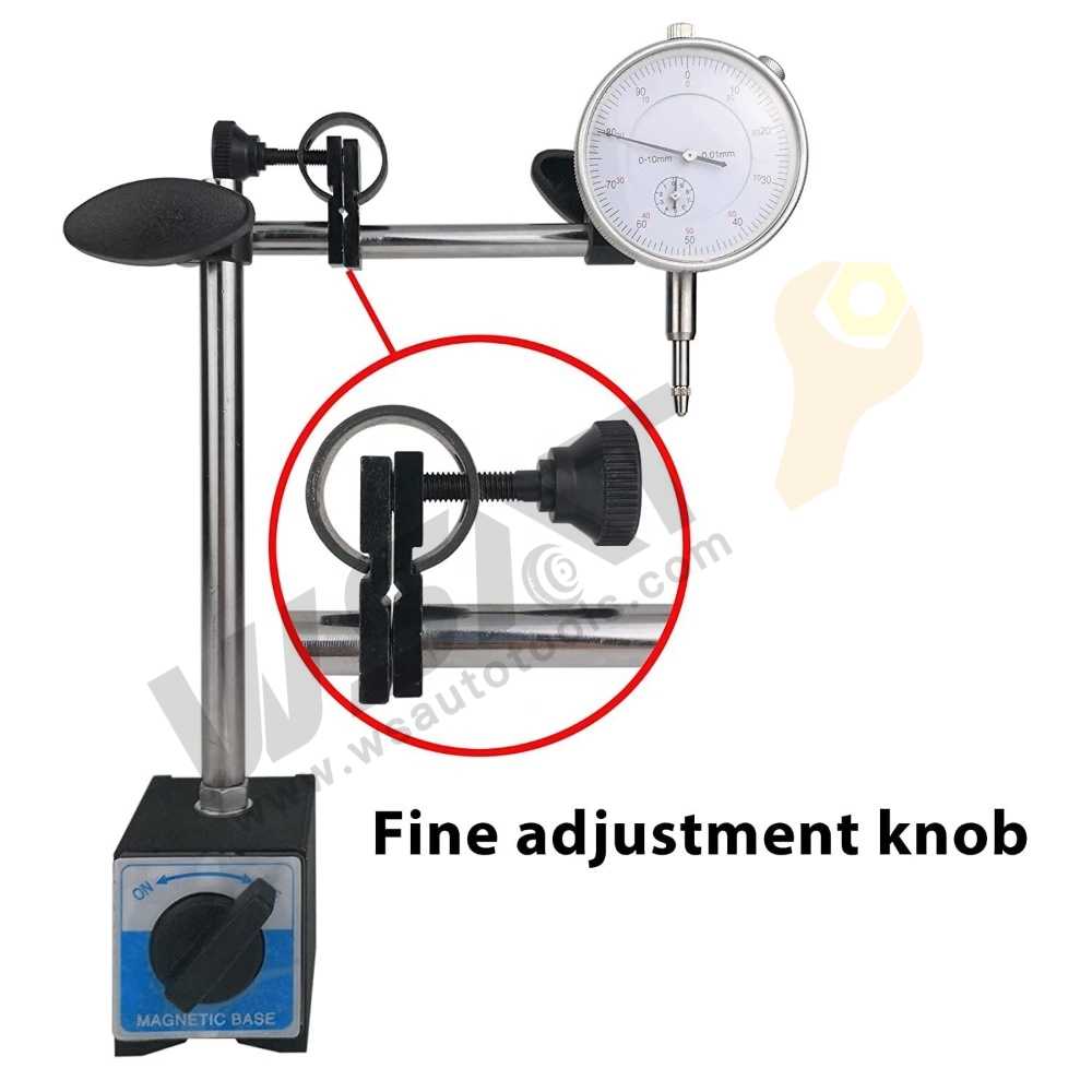 1" Dial Indicator and Magnetic Base Stand Tool Mic Indicator Gauge Set