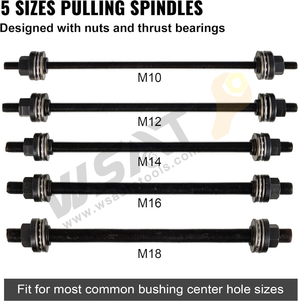 27 PCS Automotive Universal Press and Pull Sleeve Remove Install Tool Bushes Bearings Kit