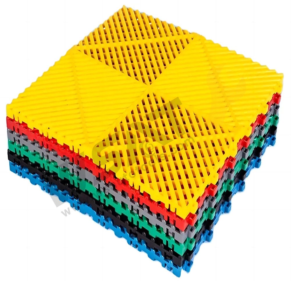 Multicolor Car Wash Splicing Grille Plastic PP Garage Floor For Car Wash Equipment