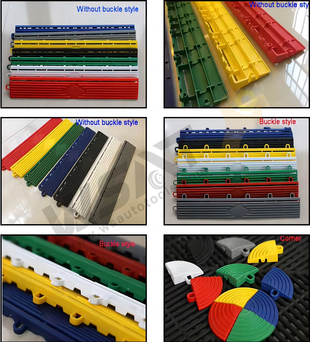 Multicolor Car Wash Splicing Grille Plastic PP Garage Floor For Car Wash Equipment