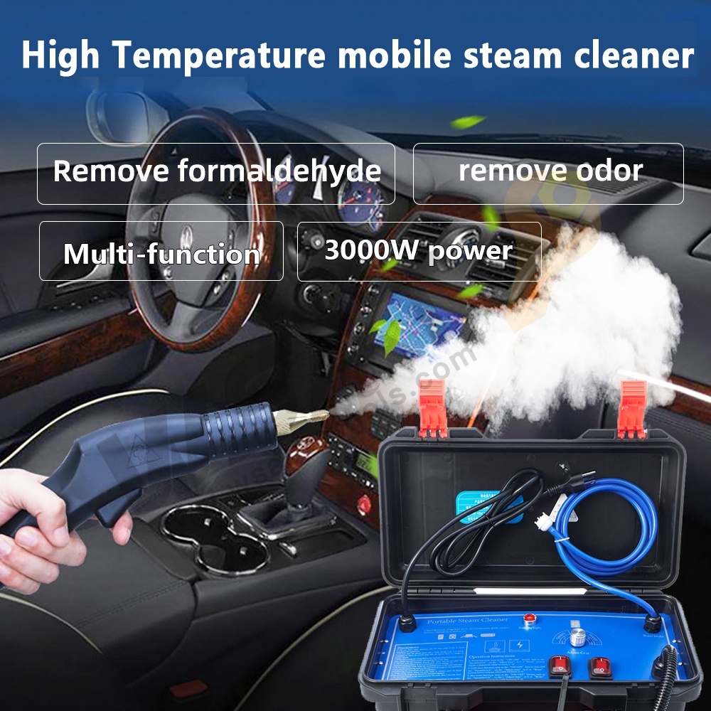 3000W Car Cleaning Machine Air Conditioner High Temperature Portable Pressure Steam Cleaner