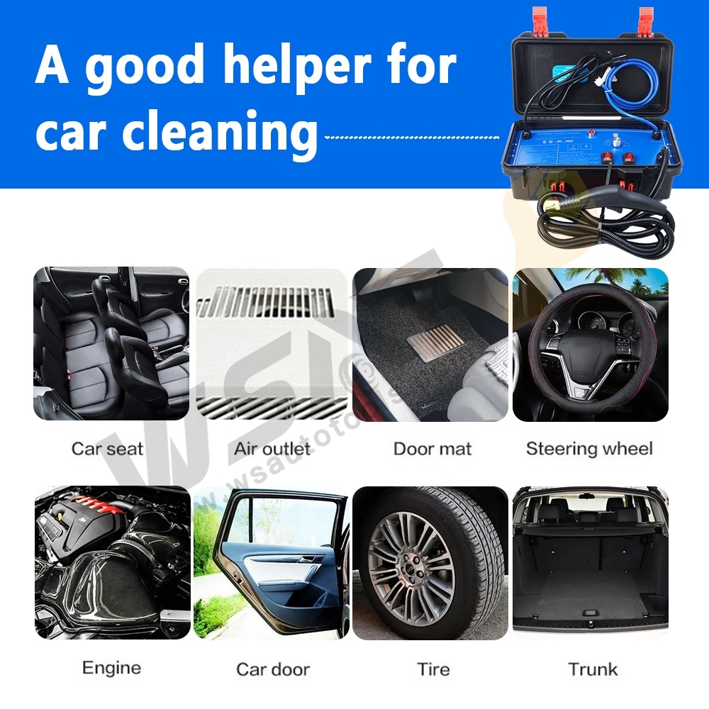 3000W Car Cleaning Machine Air Conditioner High Temperature Portable Pressure Steam Cleaner