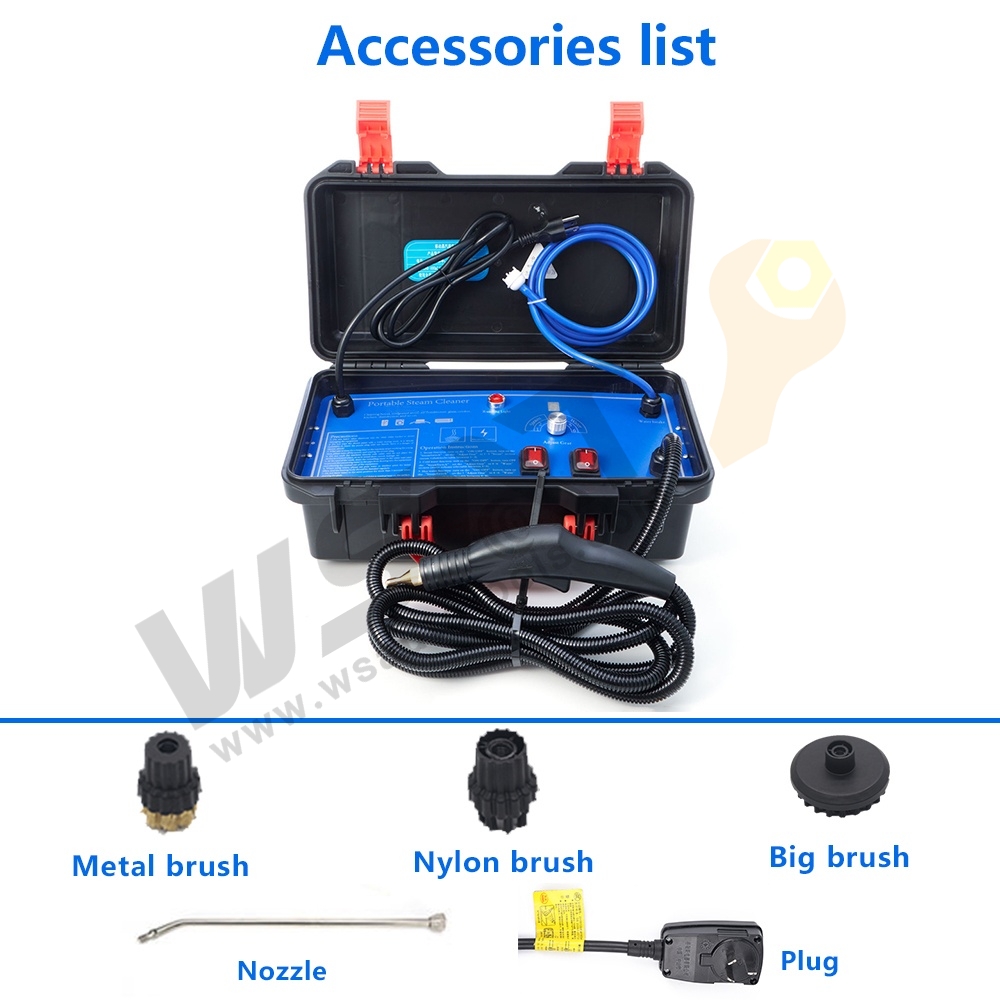 3000W Car Cleaning Machine Air Conditioner High Temperature Portable Pressure Steam Cleaner