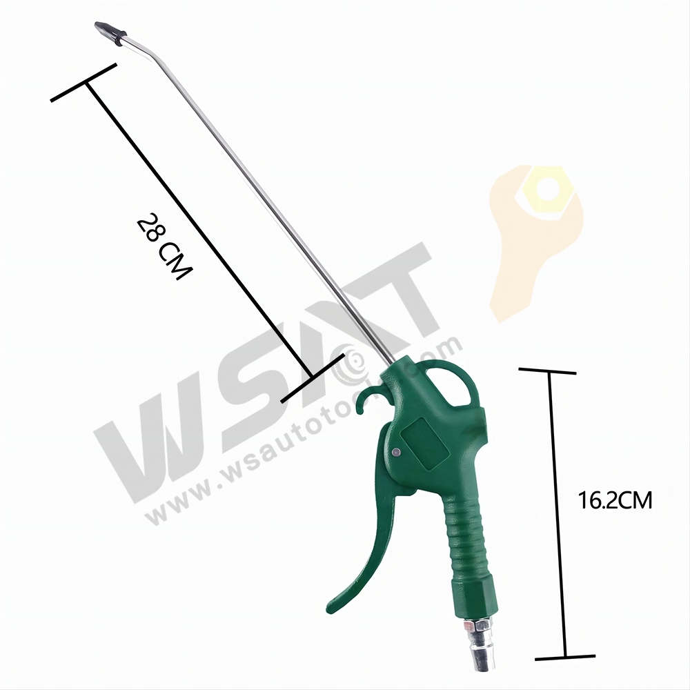 Plastic Air Duster Blow Gun with 100mm or 280mm Fixed Nozzle,Air Compressor Accessories Dust Cleaning Tool