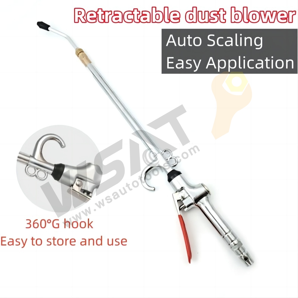 Retractable Long Nozzle Pneumatic Dust Blows Tool Gun Air Duster Blow Gun