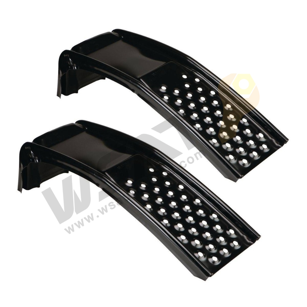 Solid Steel Auto Ramp Set Low Profile Car Ramp Portable Vehicle Ramp Set