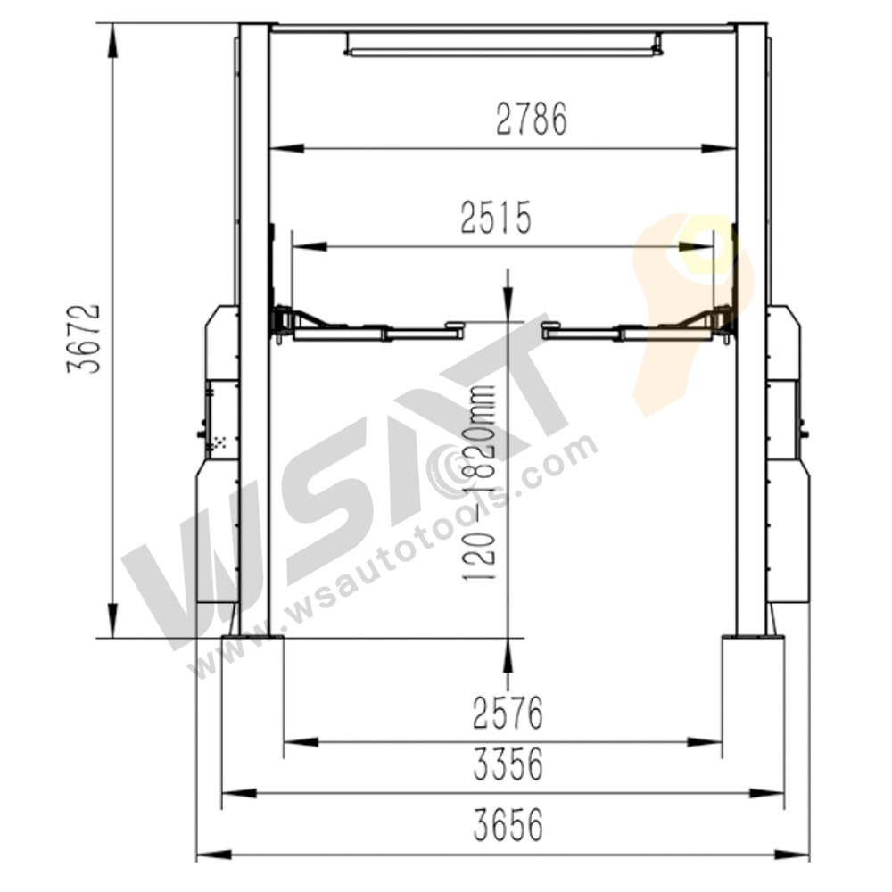 5 Ton Ultrahigh Clear Floor Lift