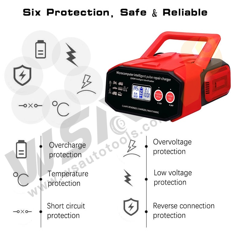 12V/24V 400W Battery Charger Pulse Repair