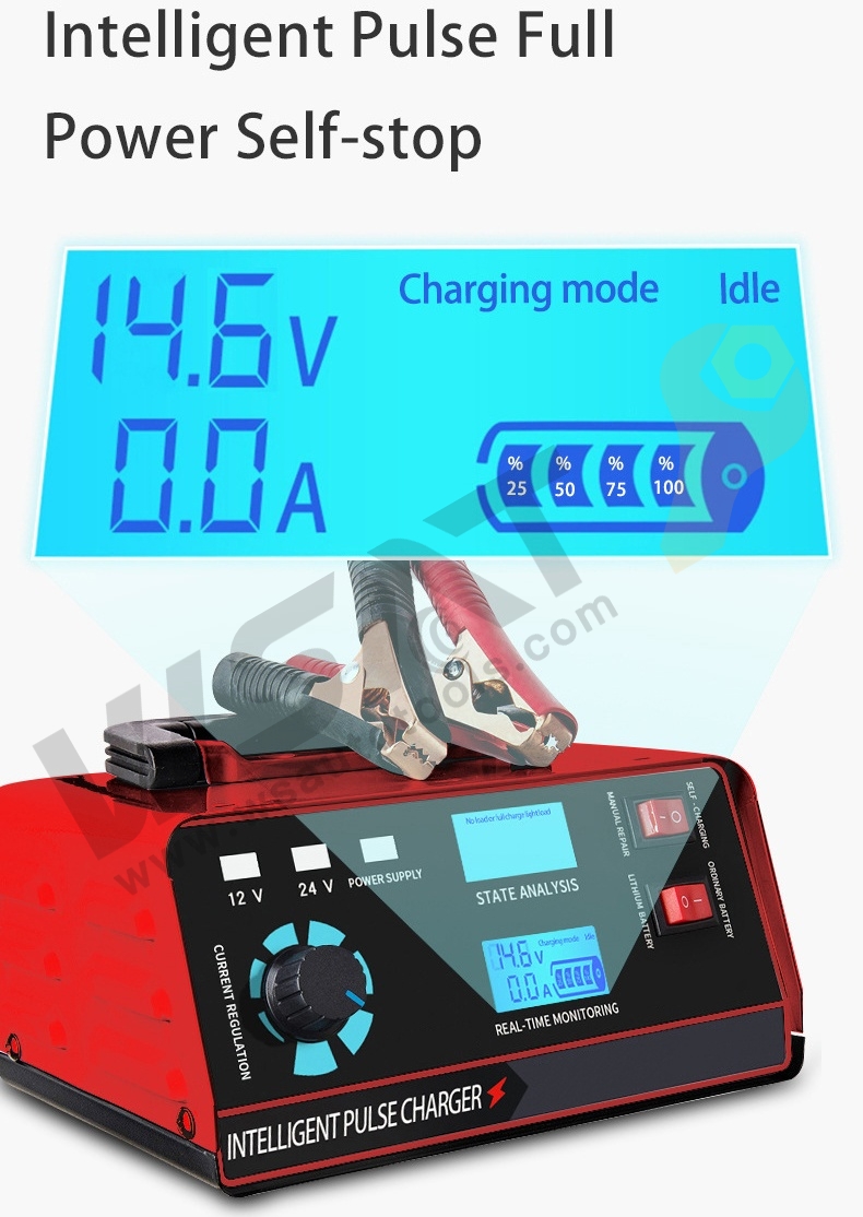 12V/24V Smart Battery Charger Ordinary/ Lithium Battery