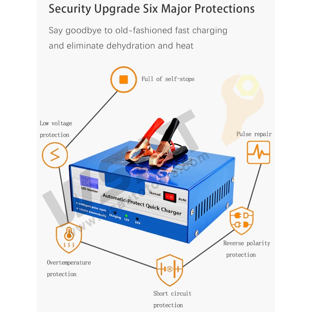 12V/24V Battery Charger Pulse Repair Quick Charger