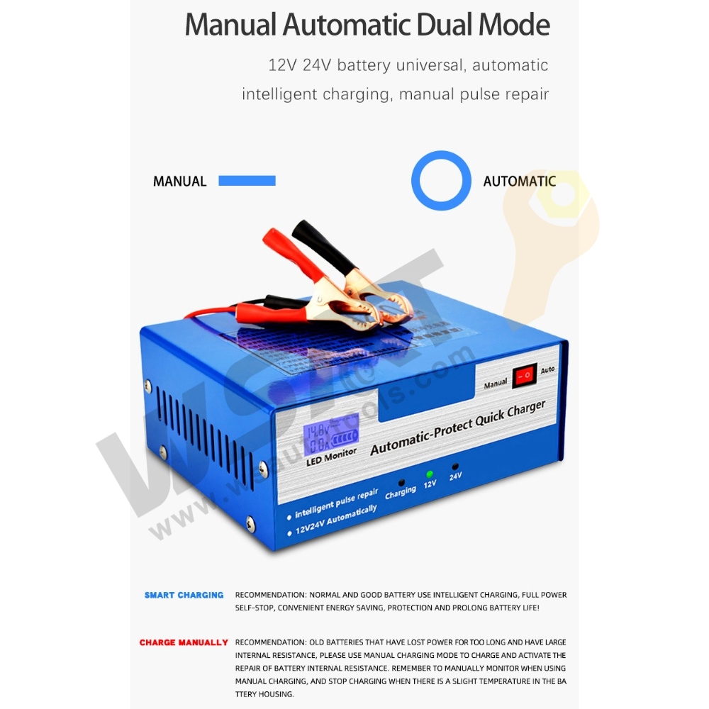 12V/24V Battery Charger Pulse Repair Quick Charger