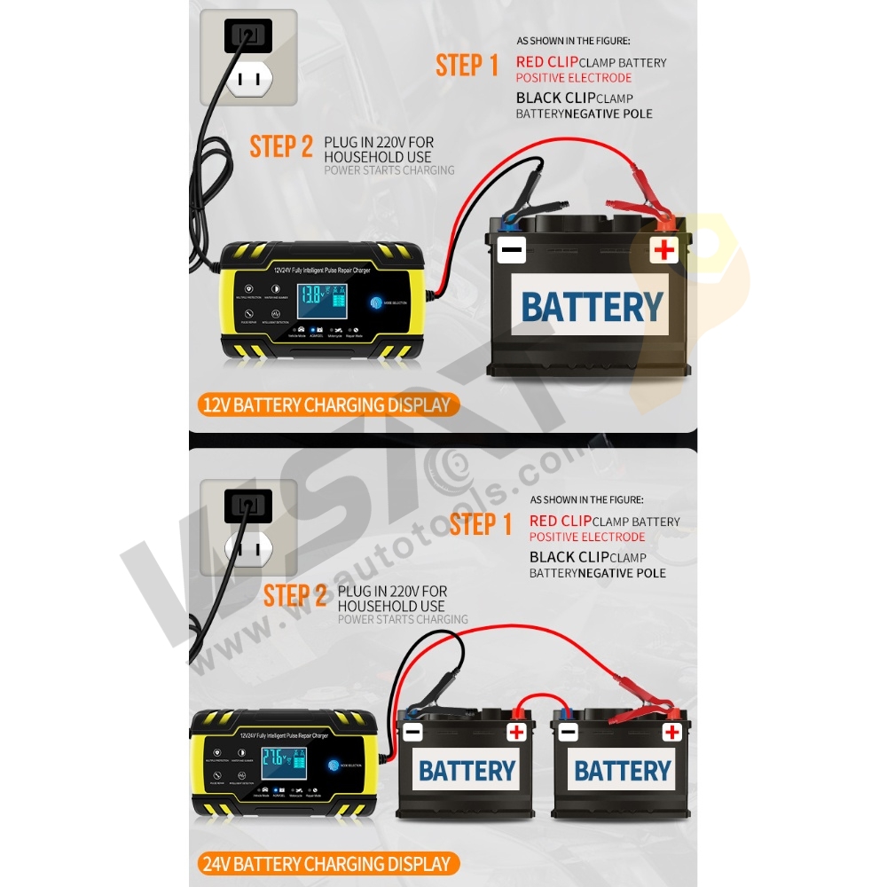 6V/12V/24V Smart Battery Charger