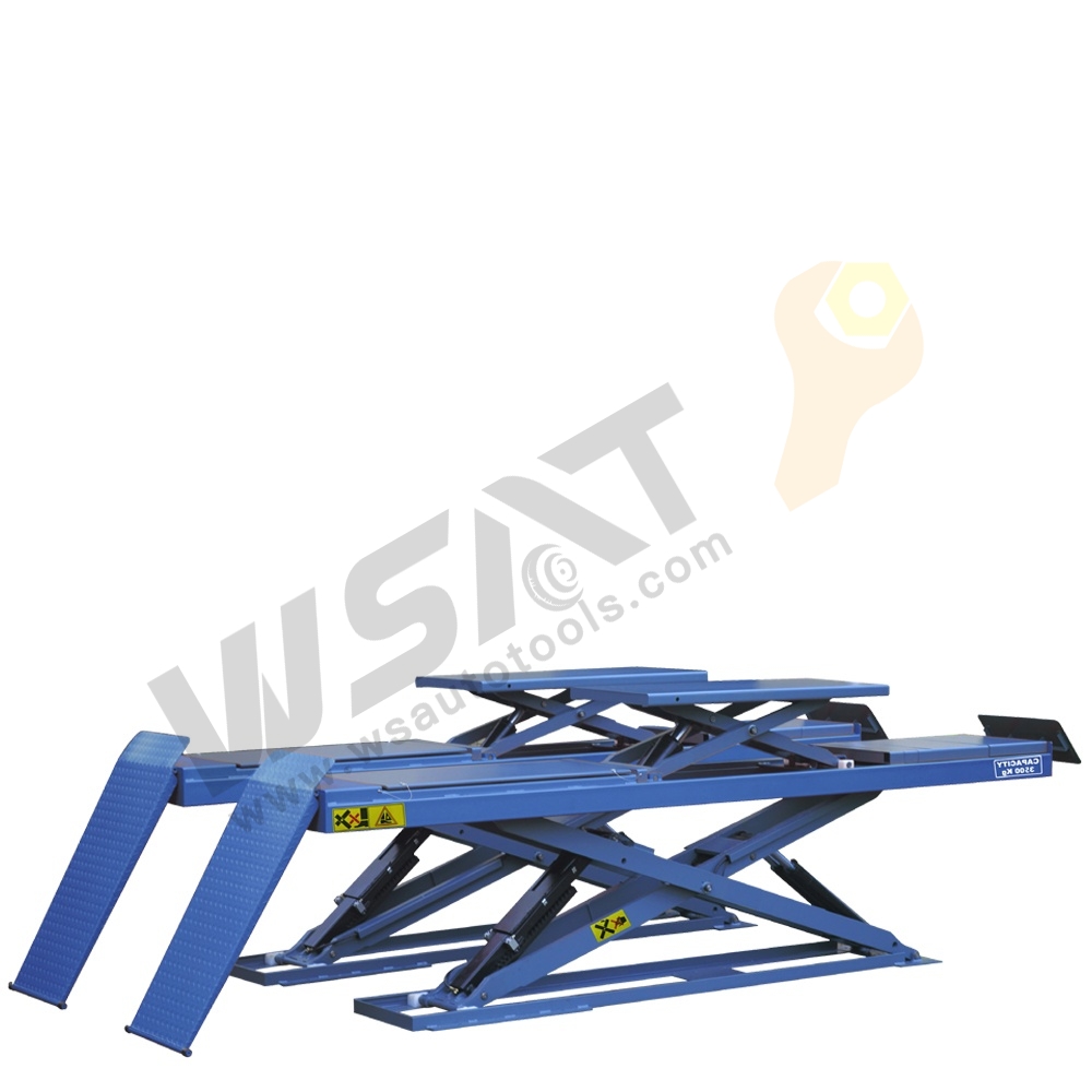 3.5/4.5/5 Ton On-Ground Low Profile Double-level Scissor Alignment Lift