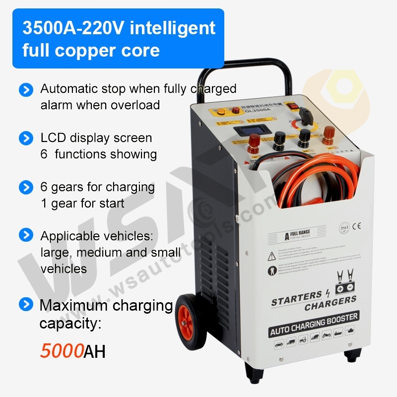 12V/24V Car Battery Charger Jump Starter For Fast Charging