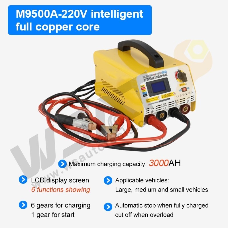 12V/24V Car Battery Charger Jump Starter For Fast Charging