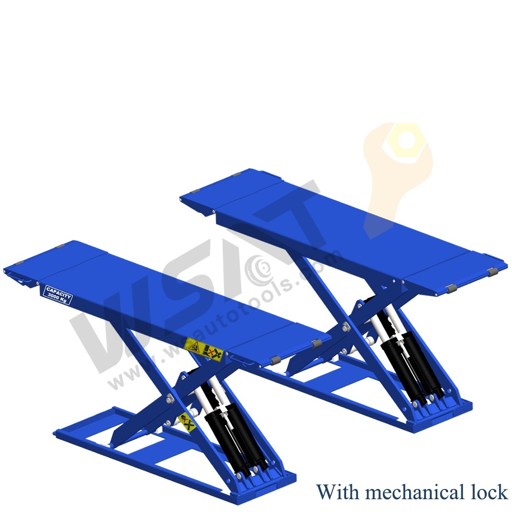 3 Ton On-Ground Mid-Rise Scissor Alignment Lift