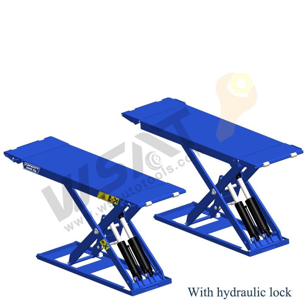 3 Ton On-Ground Mid-Rise Scissor Alignment Lift