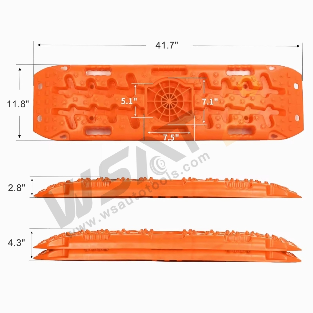 4x4 Off-Road Recovery Traction Boards with Jack Lift Base for Sand Mud and Snow