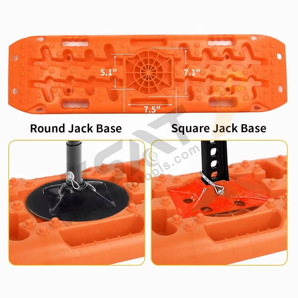 4x4 Off-Road Recovery Traction Boards with Jack Lift Base for Sand Mud and Snow