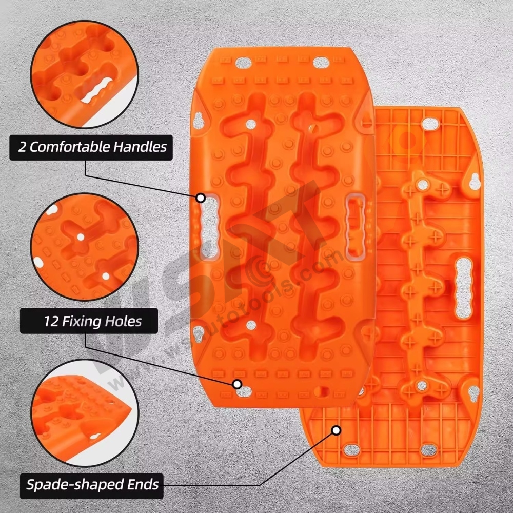 Mini Recovery Track Mats, 4x4 Off Road Recovery Traction Board for Sand Mud Snow