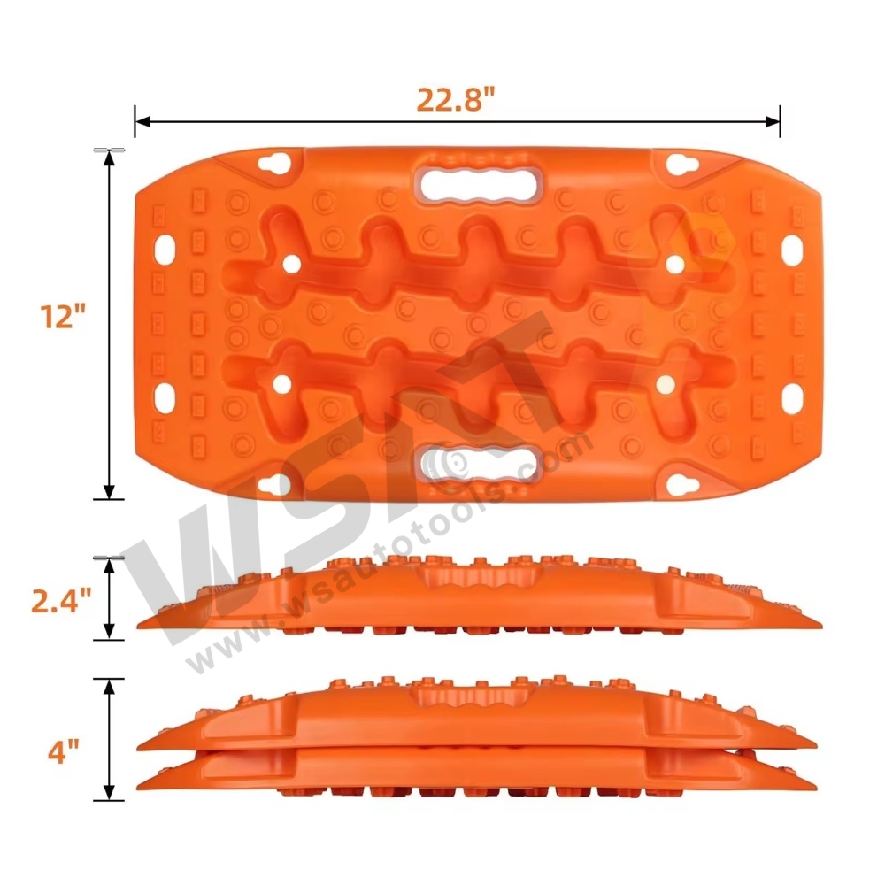 Mini Recovery Track Mats, 4x4 Off Road Recovery Traction Board for Sand Mud Snow