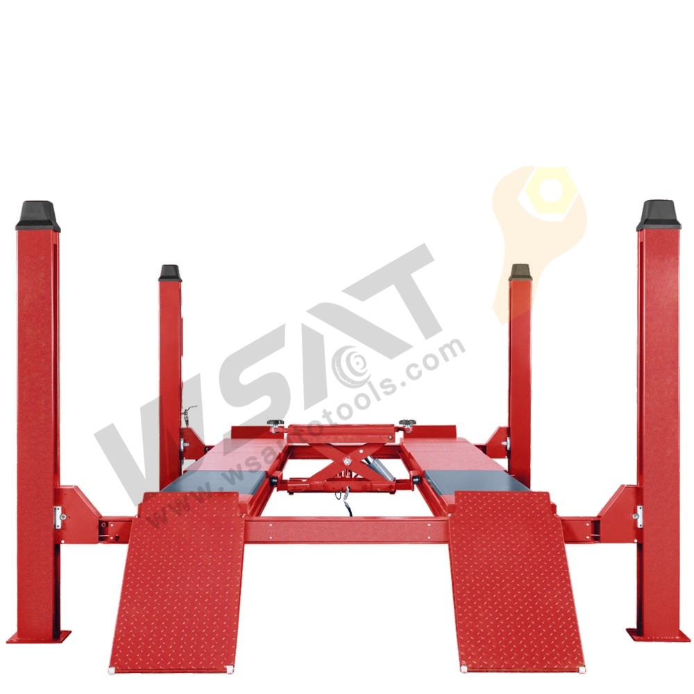 4 Ton/5 Ton Four Post Lift with Center Rolling Jack
