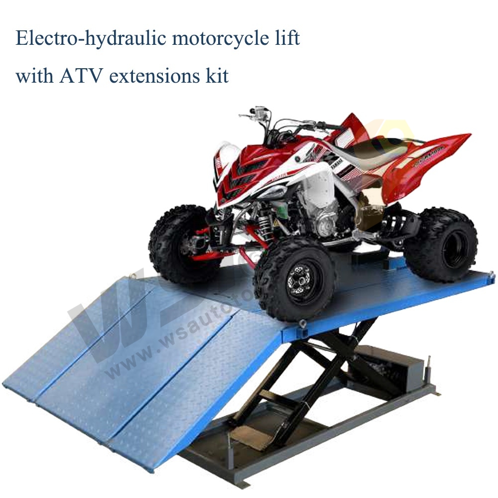 600KG Electro-Hydraulic Motorcycle Lift w/o ATV Extensions Kit