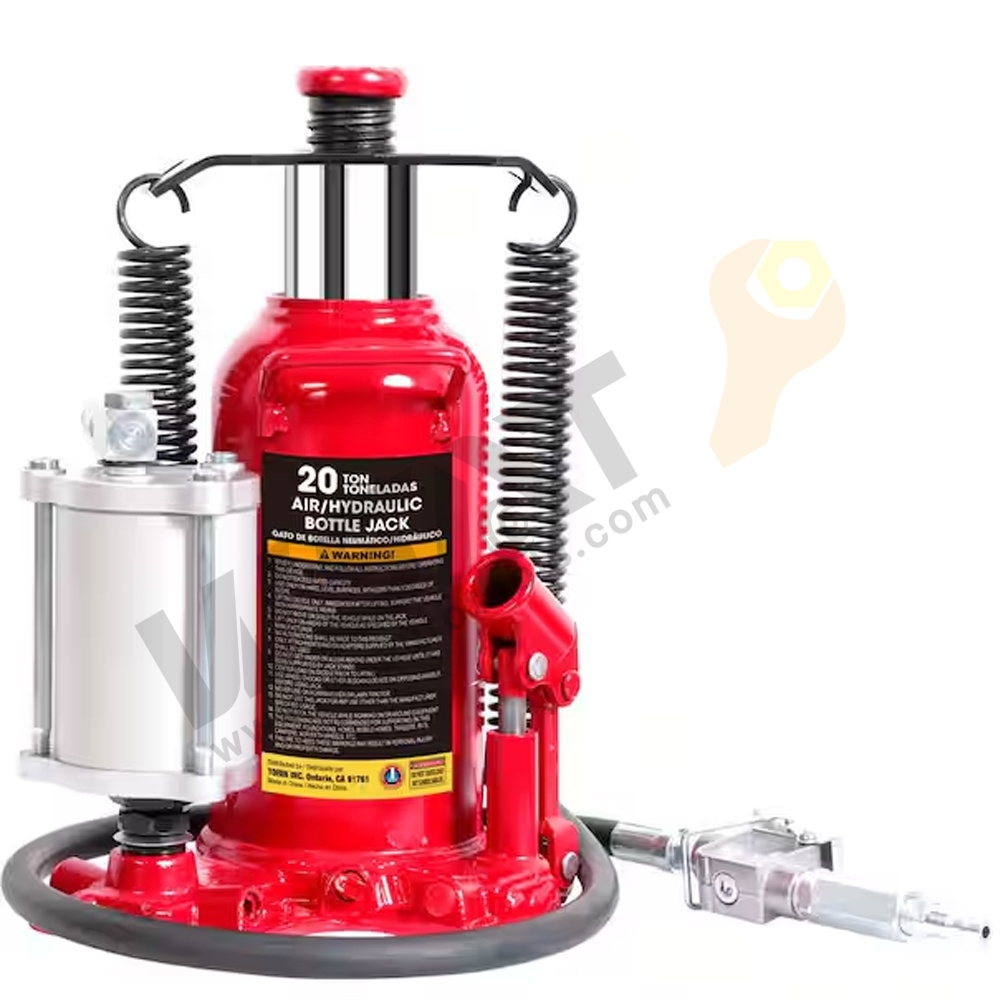 Air/Hydraulic Bottle Jack with Welded Base