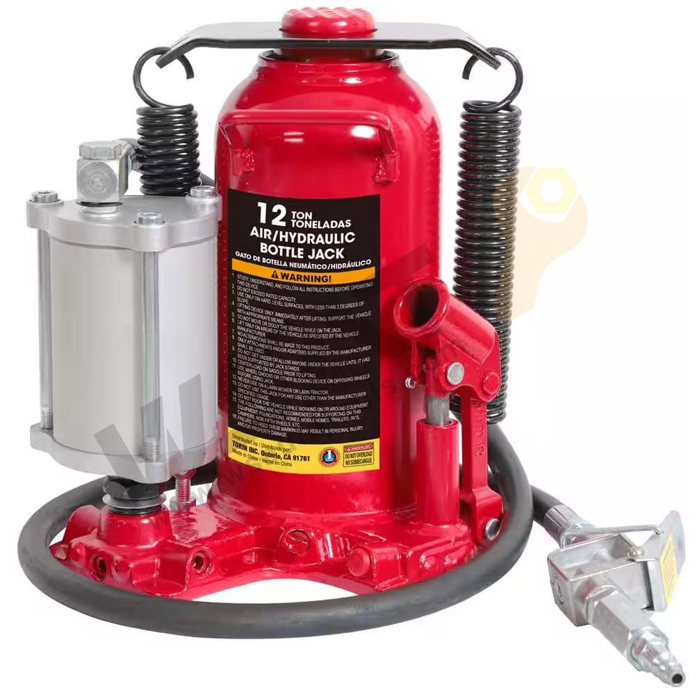 Air/Hydraulic Bottle Jack with Welded Base