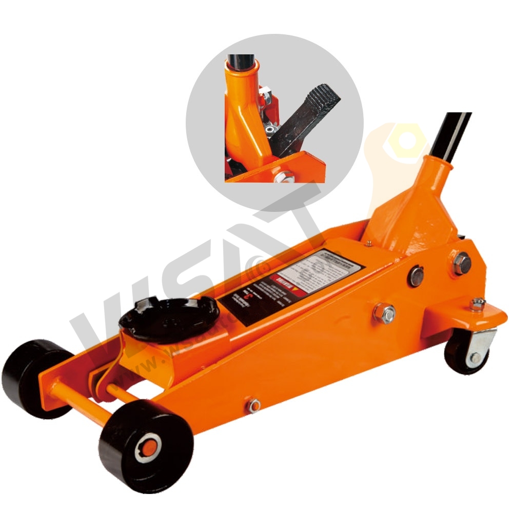 Single Quick Lift Hydraulic Floor Jack with Foot Pedal