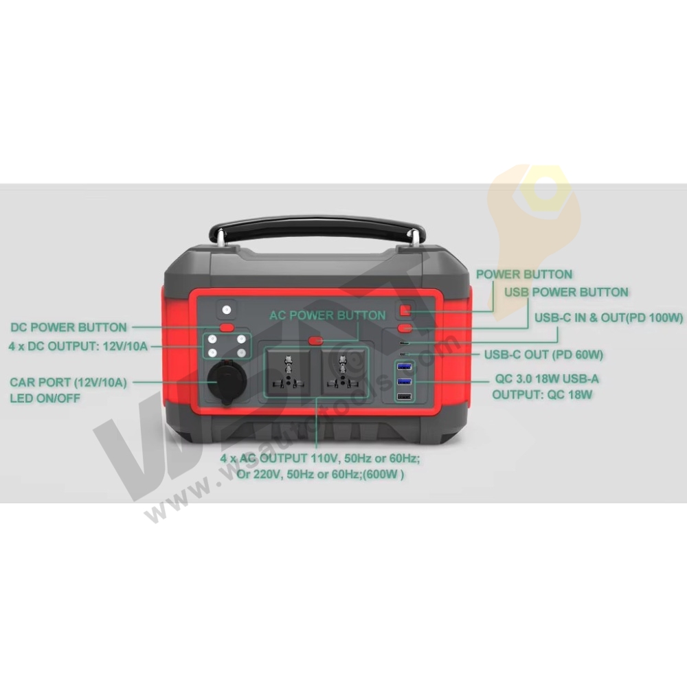 Solar Portable Charging Station 600W