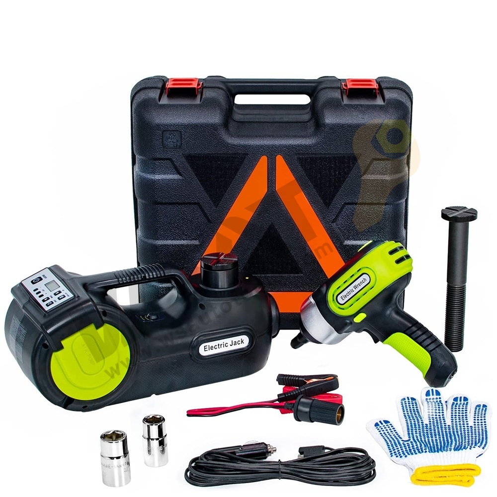 DC12V Digital Electric Hydraulic Jack kit with Wrench for 5T Vehicle