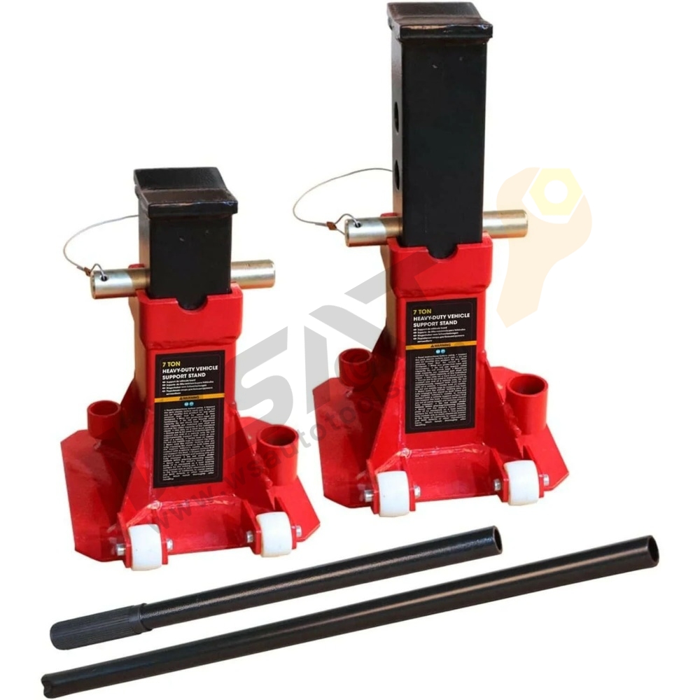 Heavy-Duty Vehicle Support Stand with Casters