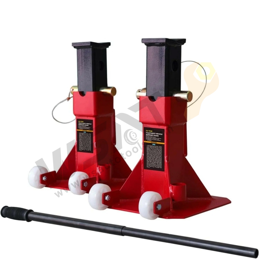 Heavy-Duty Vehicle Support Stand with Casters
