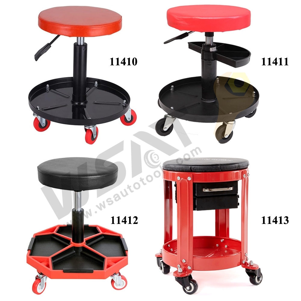 300lbs Rolling Mechanic Stool with Round Seat
