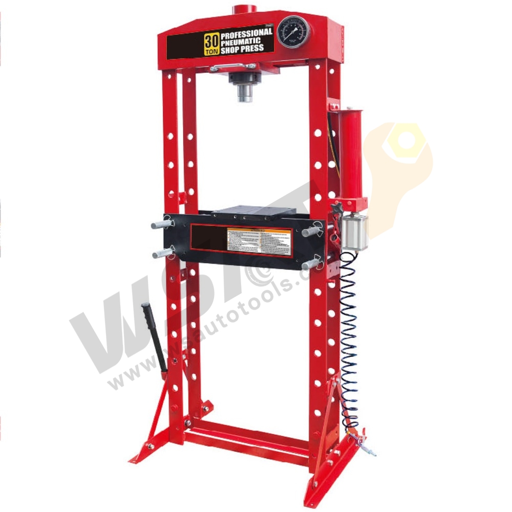 Welded Shop Press with Pneumatic Hydraulic Pump
