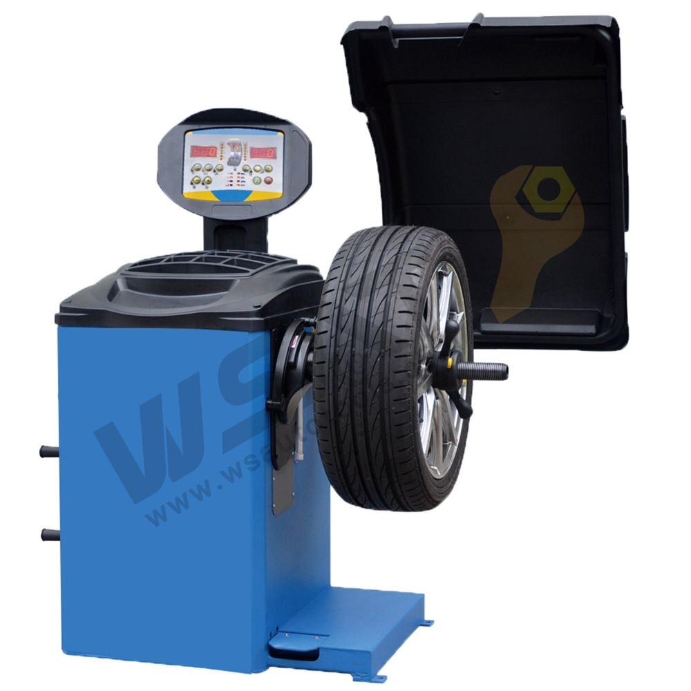 LED Wheel Balancer with Foot Brake for 1'' to 28'' Tyres