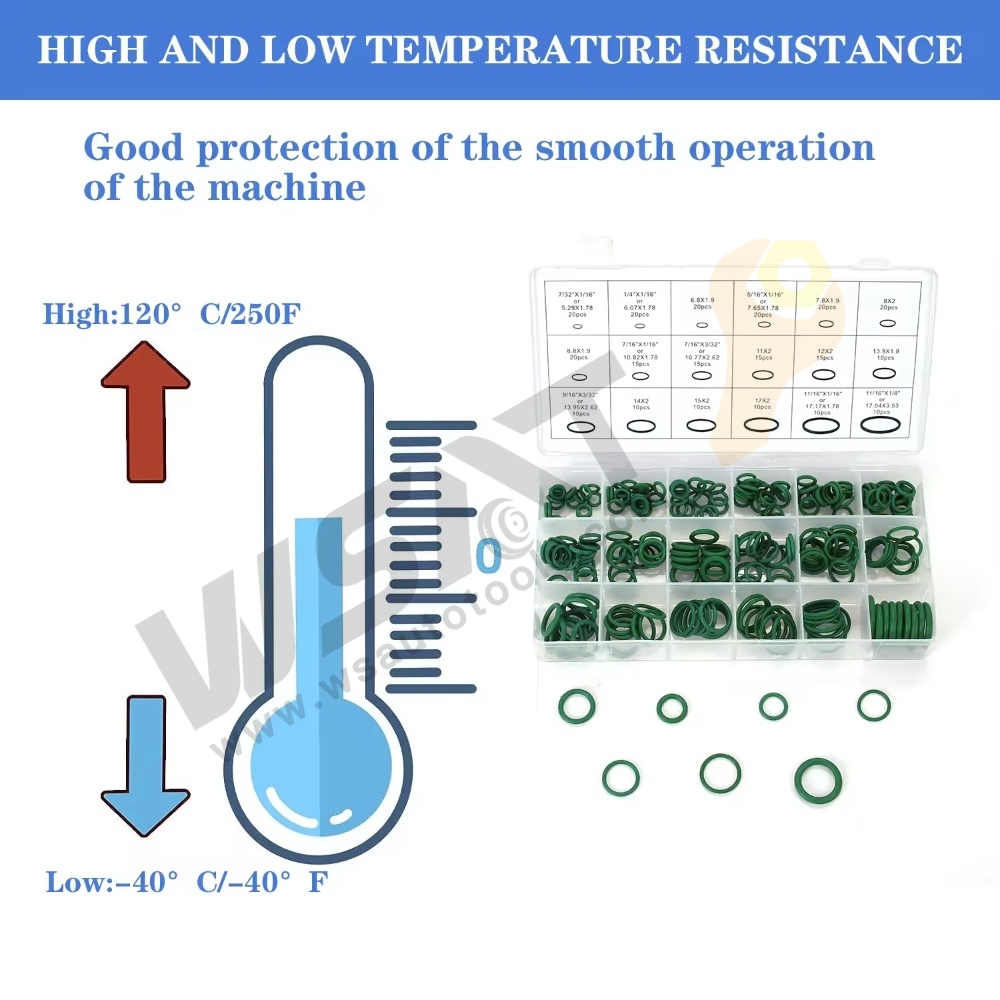 270PC and 420 PC of Green rubber O-ring combination sealing gasket