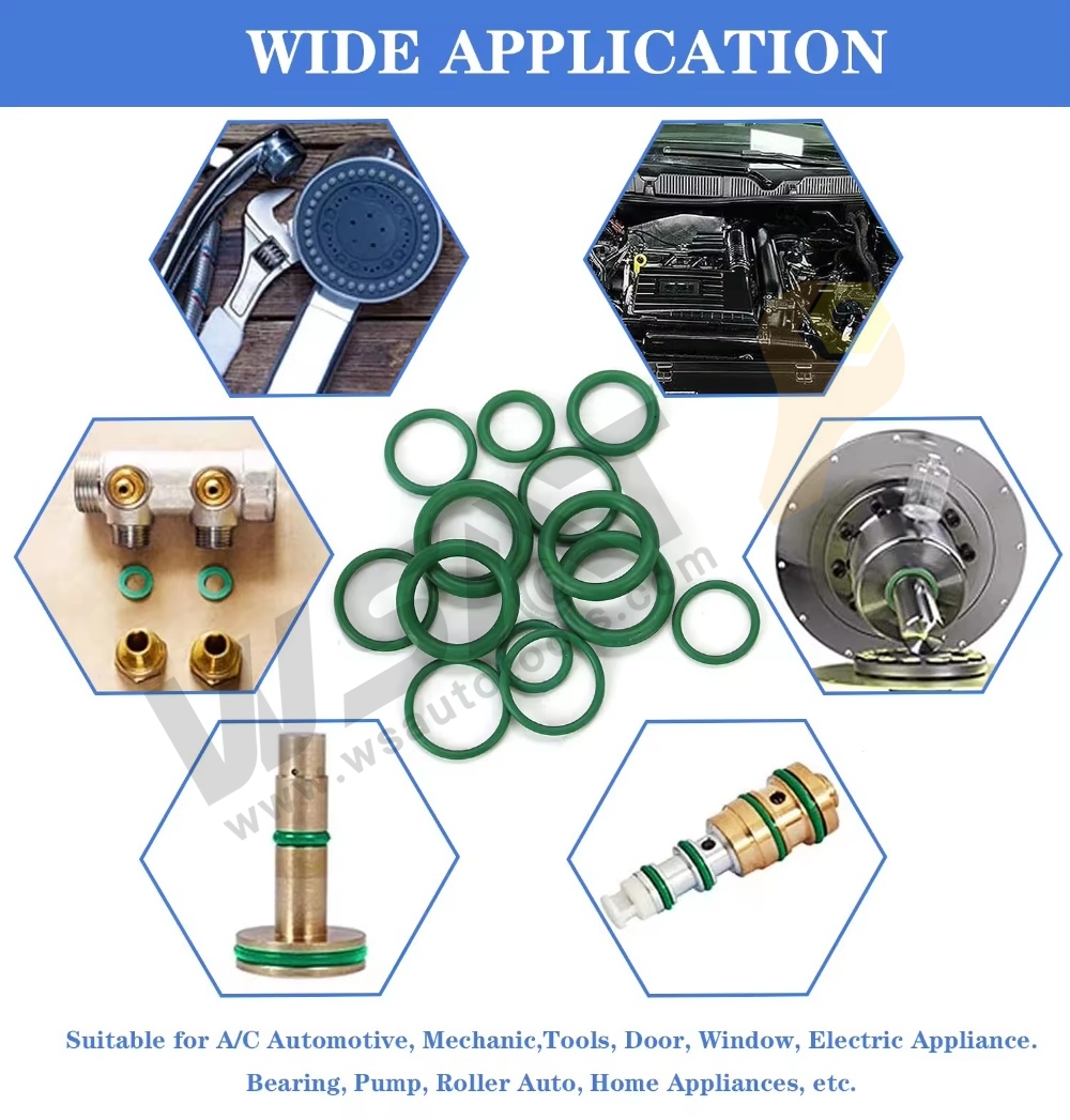 270PC and 420 PC of Green rubber O-ring combination sealing gasket