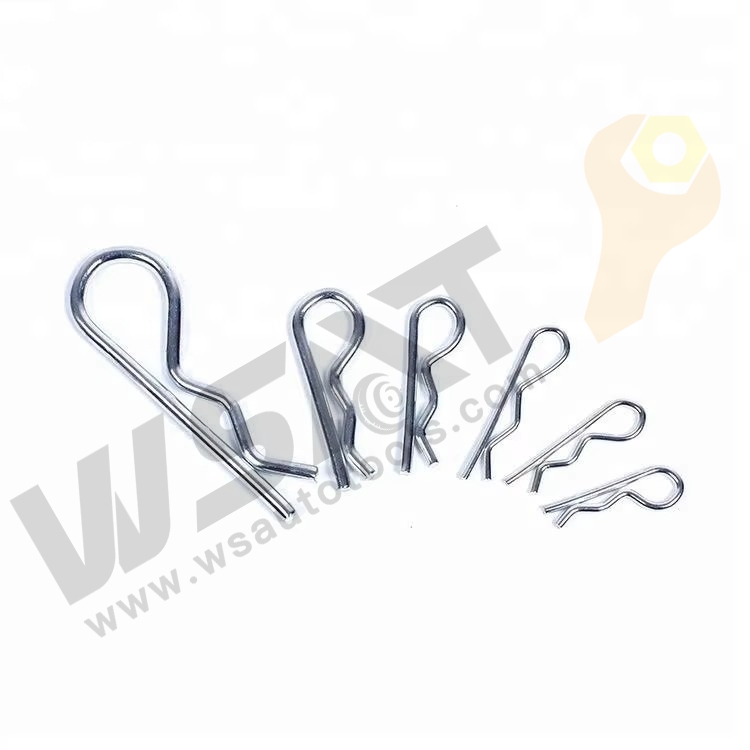 150PC R Cotter Pin Assortment Hitch Pin Clips Fastener Set 6 Different Sizes