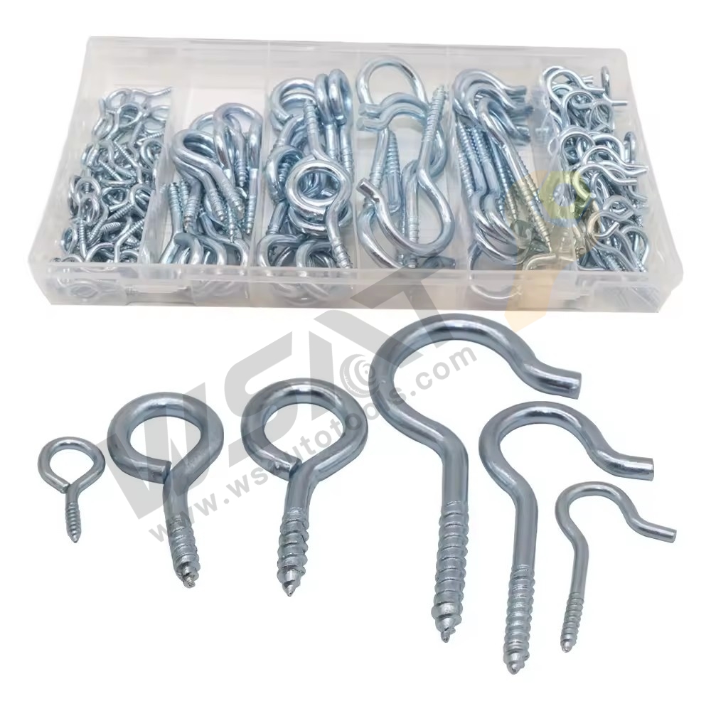151PC Eye Bolt Eyebolt Eyelet Hook Screw Assortment 