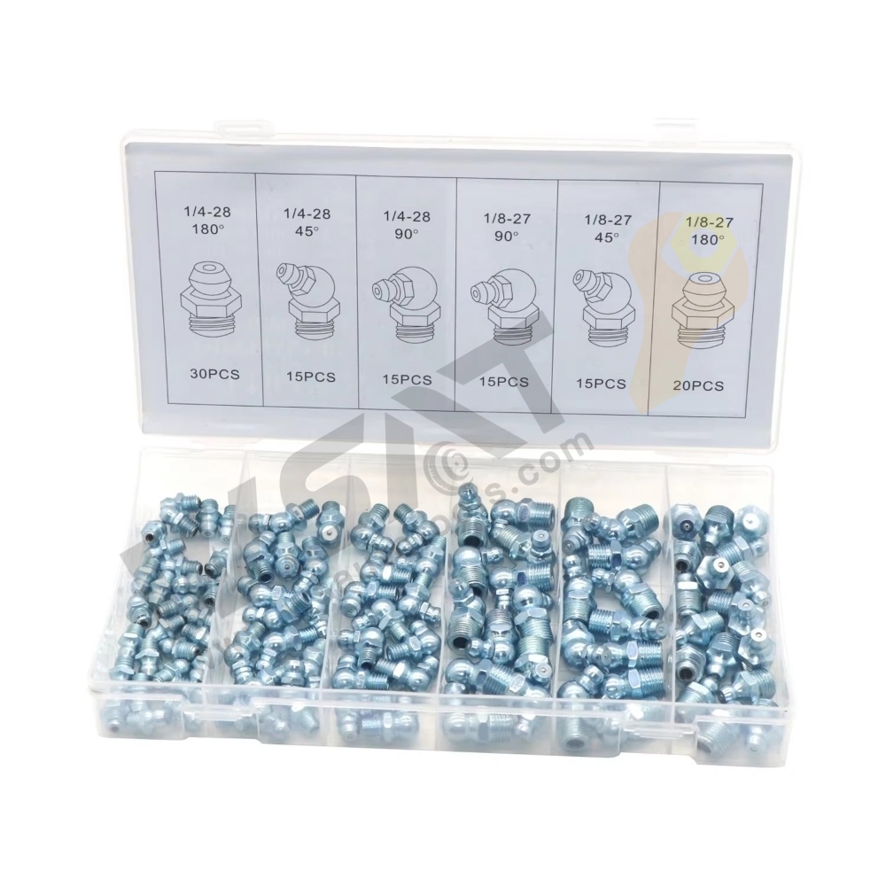 110PC  Metric/SAE Grease Nipple Assortment