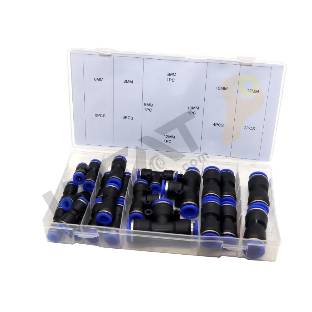 24PC Plastic Pneumatic Quick Connector Kit