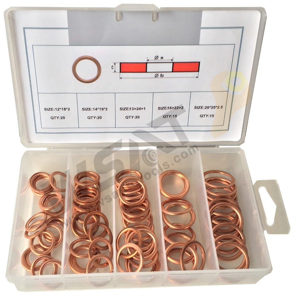 90PC Closed Copper Sealing Rings