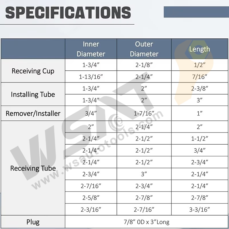 14pcs Master Ball Joint Service Adapter Set Compatible for Ball Joint Replacement and Repair