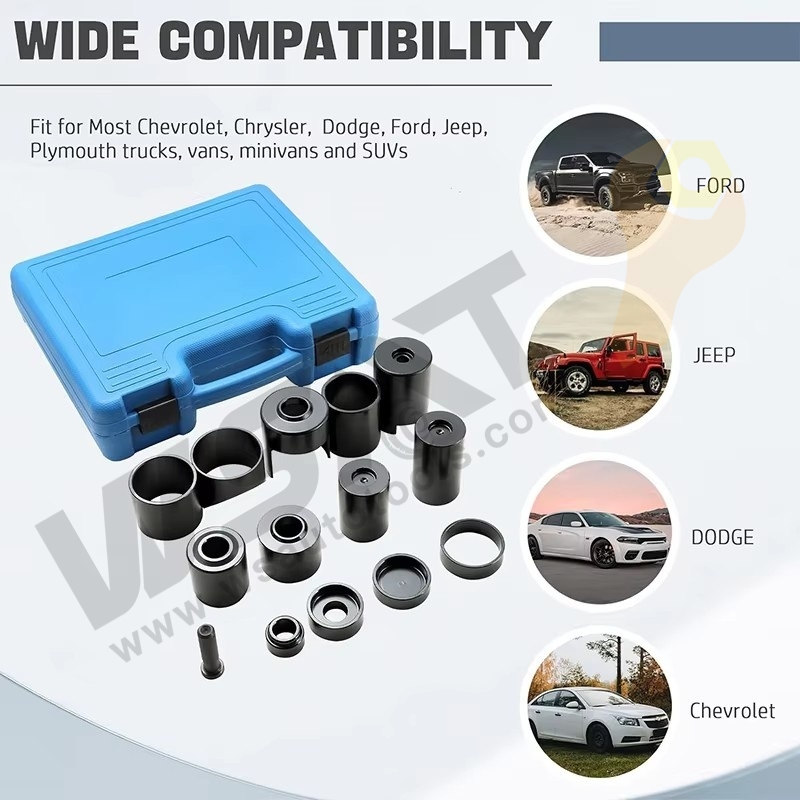 14pcs Master Ball Joint Service Adapter Set Compatible for Ball Joint Replacement and Repair