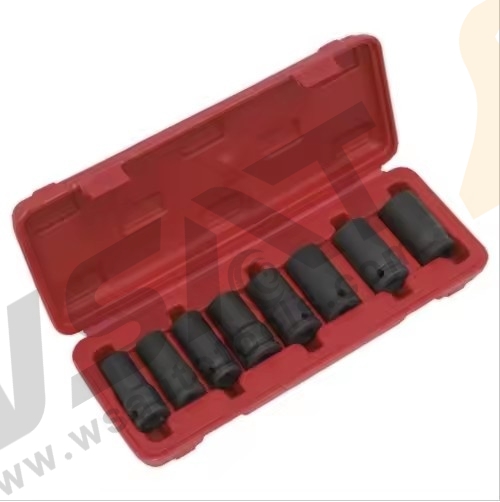 8PCS 1/2"Sq Drive Locking Wheel Nut Removal Set